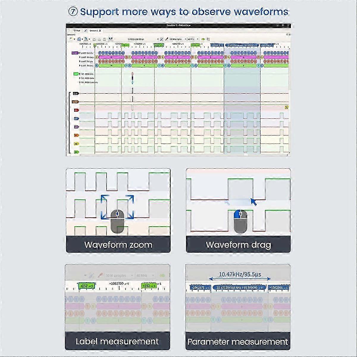 Combo 8 Analyzer DAPLink CKLink Debugger Tool Black