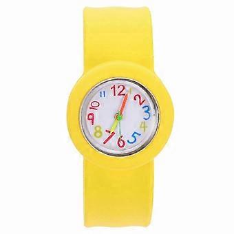 Slap On Kids Watch for Learning Time, Yellow Children's Watch 1 Set