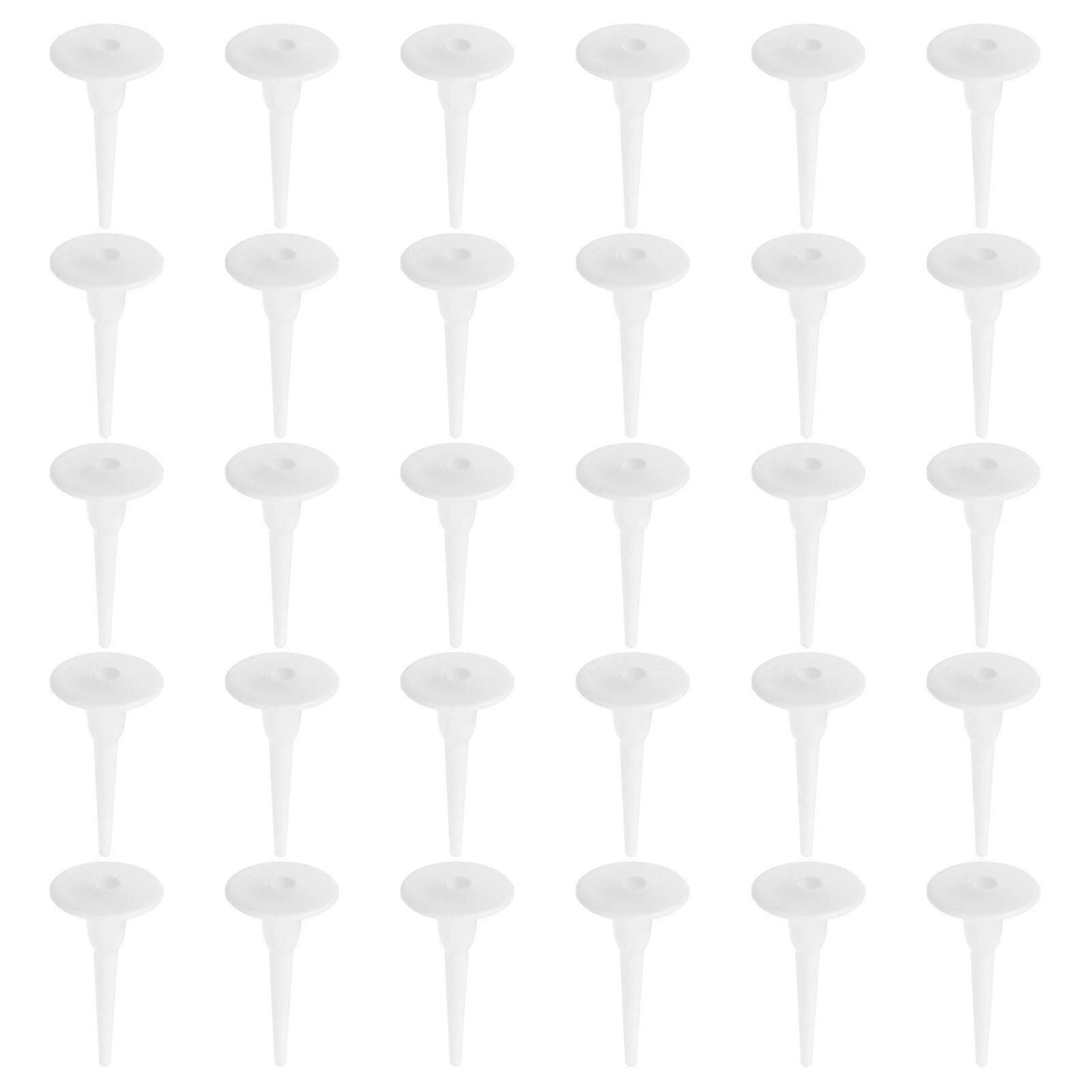 Cake Insert Decor Plastic Cake Insert Stick for 100Pcs White Use