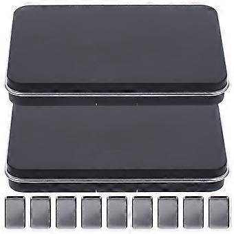 2 Conjuntos Sombra Vazia Paleta Cosmética Portátil Blusher Bandeja Batom Paleta