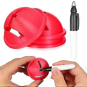 4 marcatori per palline da golf - Aiuto per il disegno dell'allineamento del putting - Marcatore per palline da golf con stencil per una guida precisa del colpo
