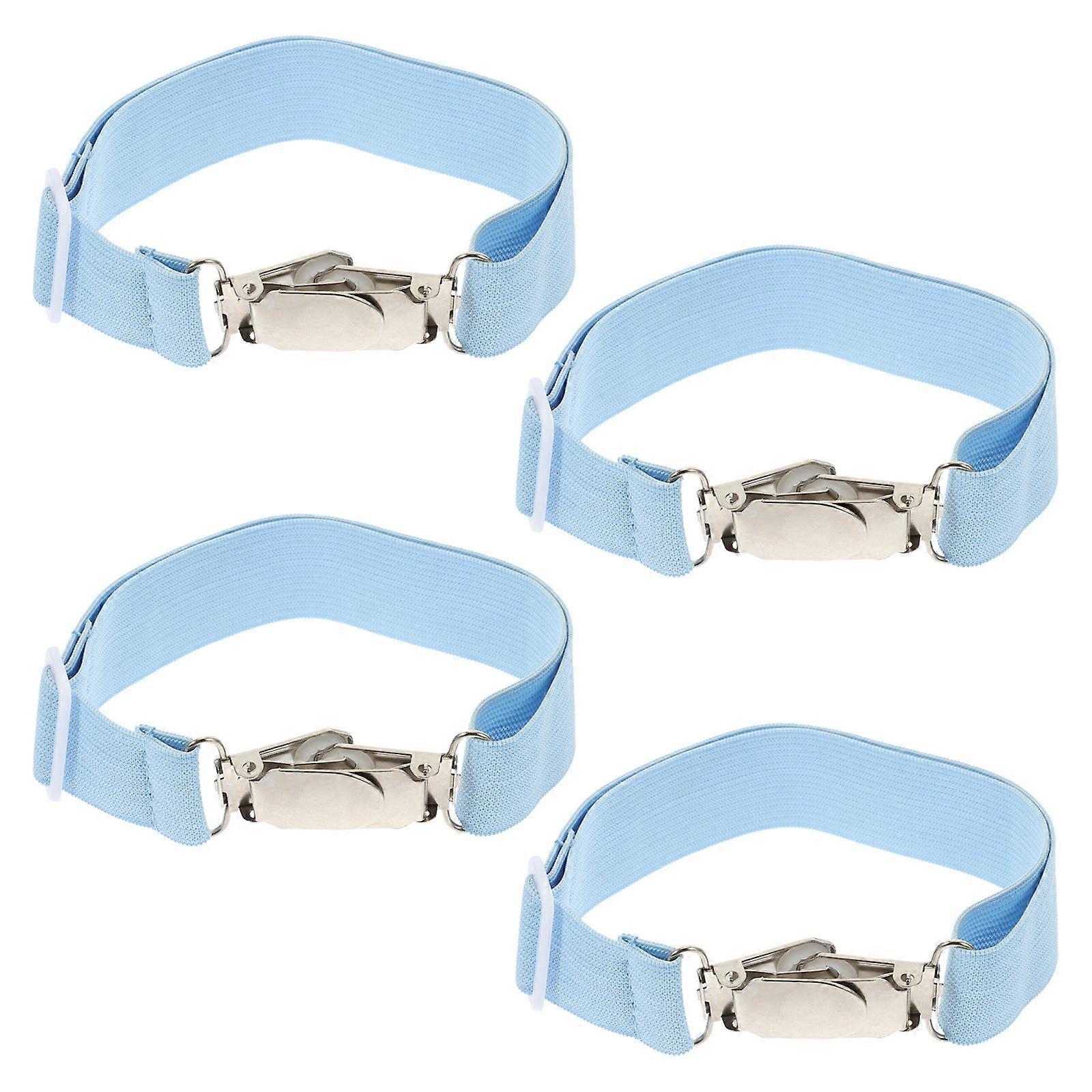 4pcs Elastic Bed Sheet Fasteners Adjustable Fitted Sheet Straps Clips Sheet Straps