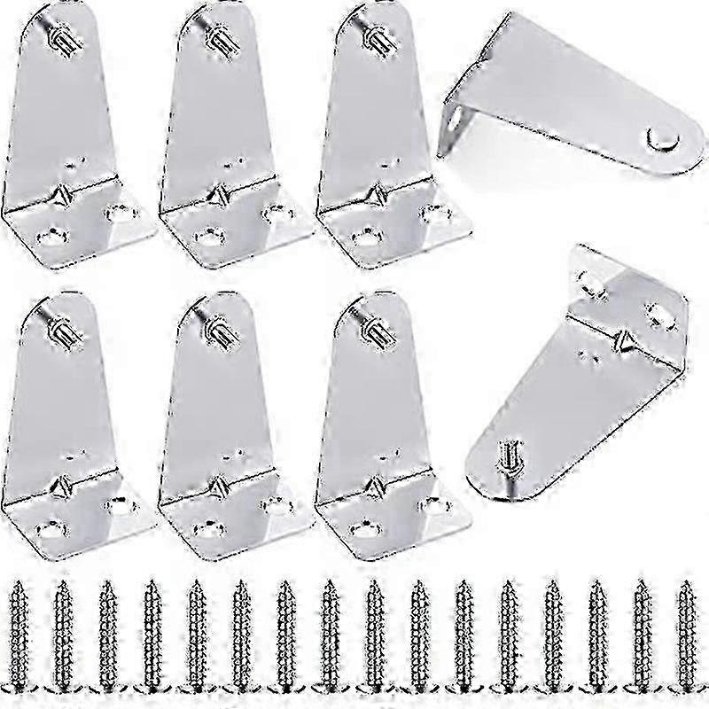 Horizontal Blinds Replacement Hold Down Brackets Metal 8pc Set with Screws
