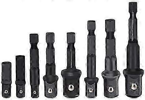 8-Piece Power Drill Sockets Adapter Sets, Hex Shank Impact Driver