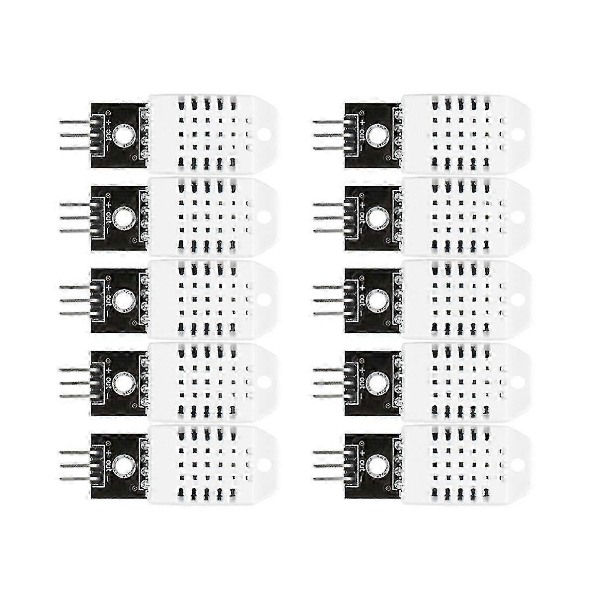 10 Pcs Dht22 Digital Temperature And Humidity Sensor Temperature And Humidity Module Electronic Bui