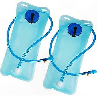 2Pcs 2L Hydration Bladders, Leak Proof Soft Water Reservoirs for Running Sports Travel