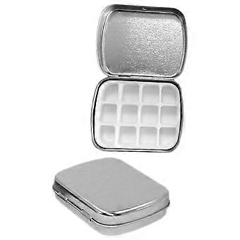 Nail Polish Palette Box for Storage 8Sets Silver Iron Material