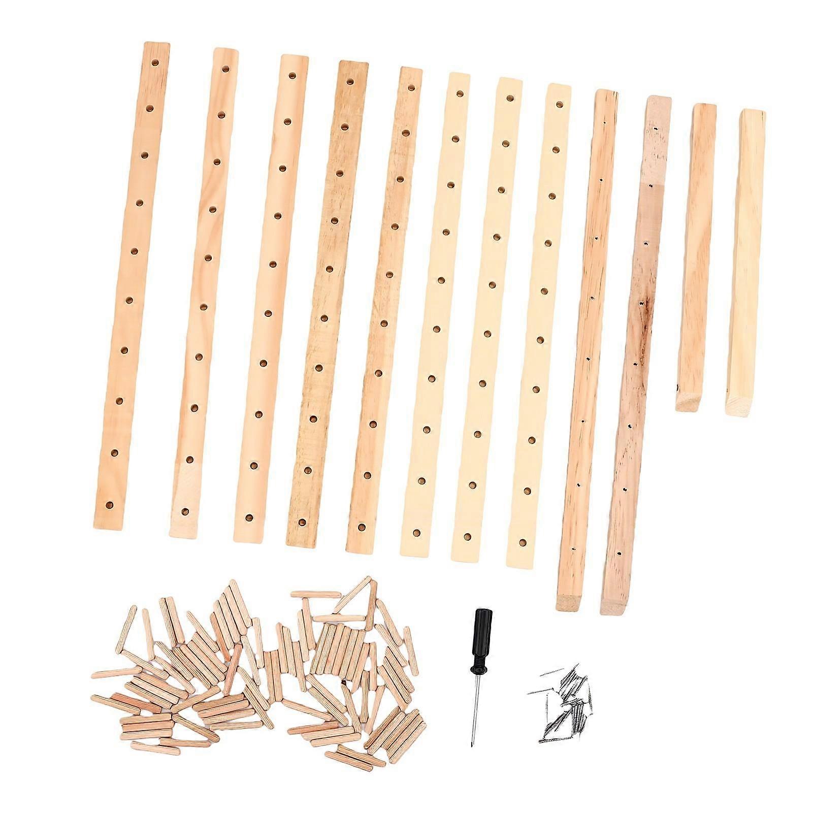 Spool Cone Wood Thread Rack Multi Functional Solid Spool Cone Wood Rack for Sewing Craft 80 Spools