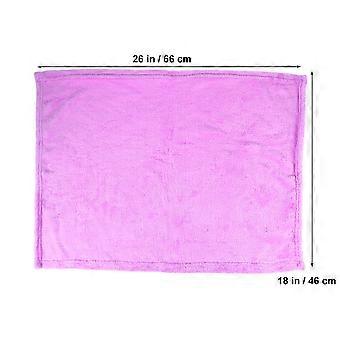 Flannel Pet Bedding Cozy Solid Color Blanket for Warming Use