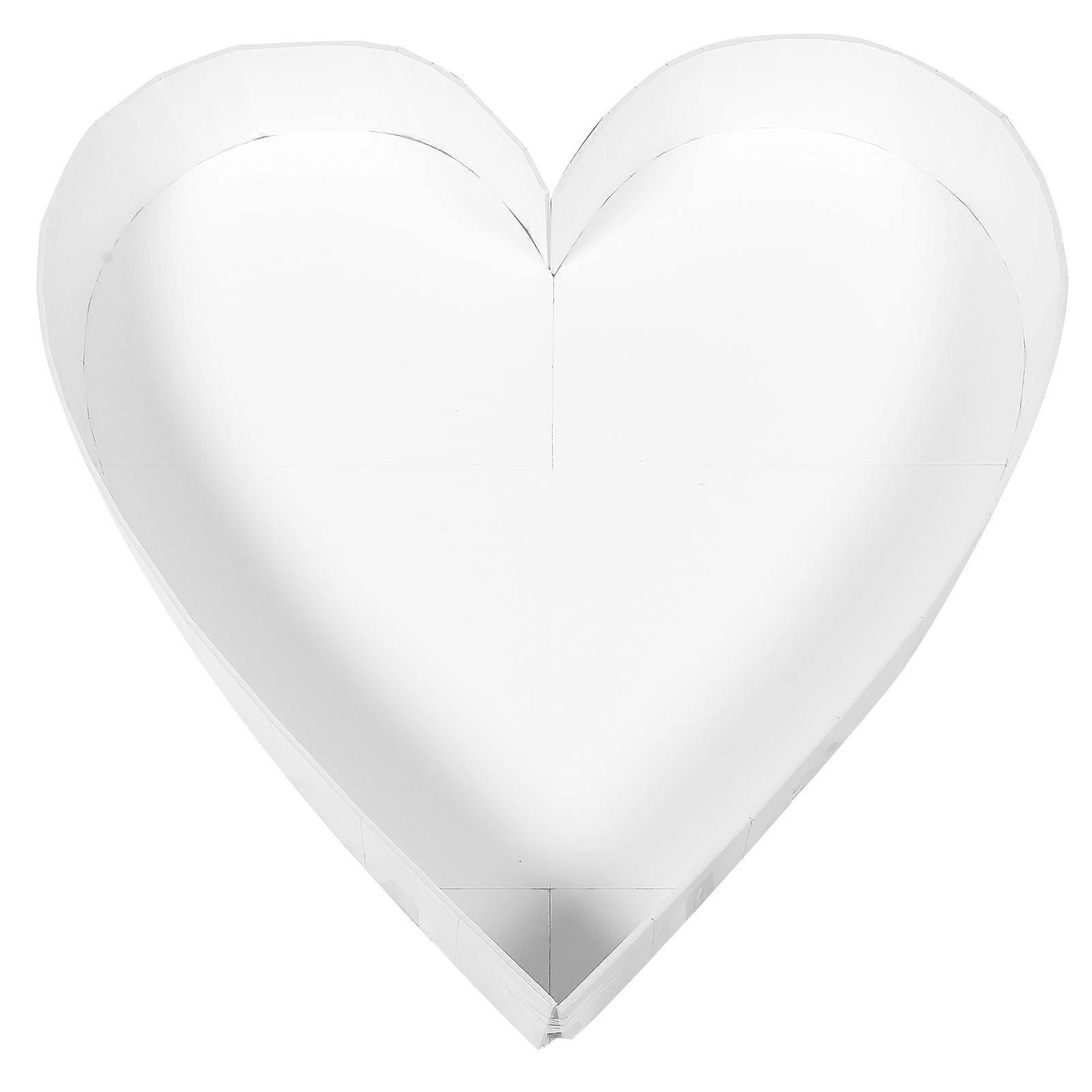 White Balloon Frame Balloon Box for Storage Use Heart Shape Design