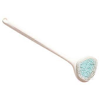 Bathroom Bath Brush with Long Handle for Body Cleaning White