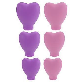 Strapazierfähige Silikon-Schutzhüllen für Make-up-Pinsel, 6 Stück