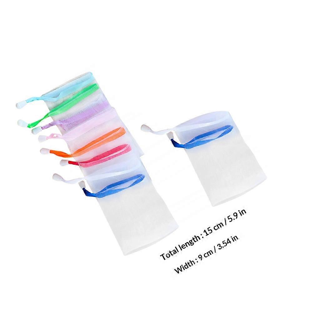 Foaming Net Soap Saver Pouch for Cleansing Use 10Pcs Assorted