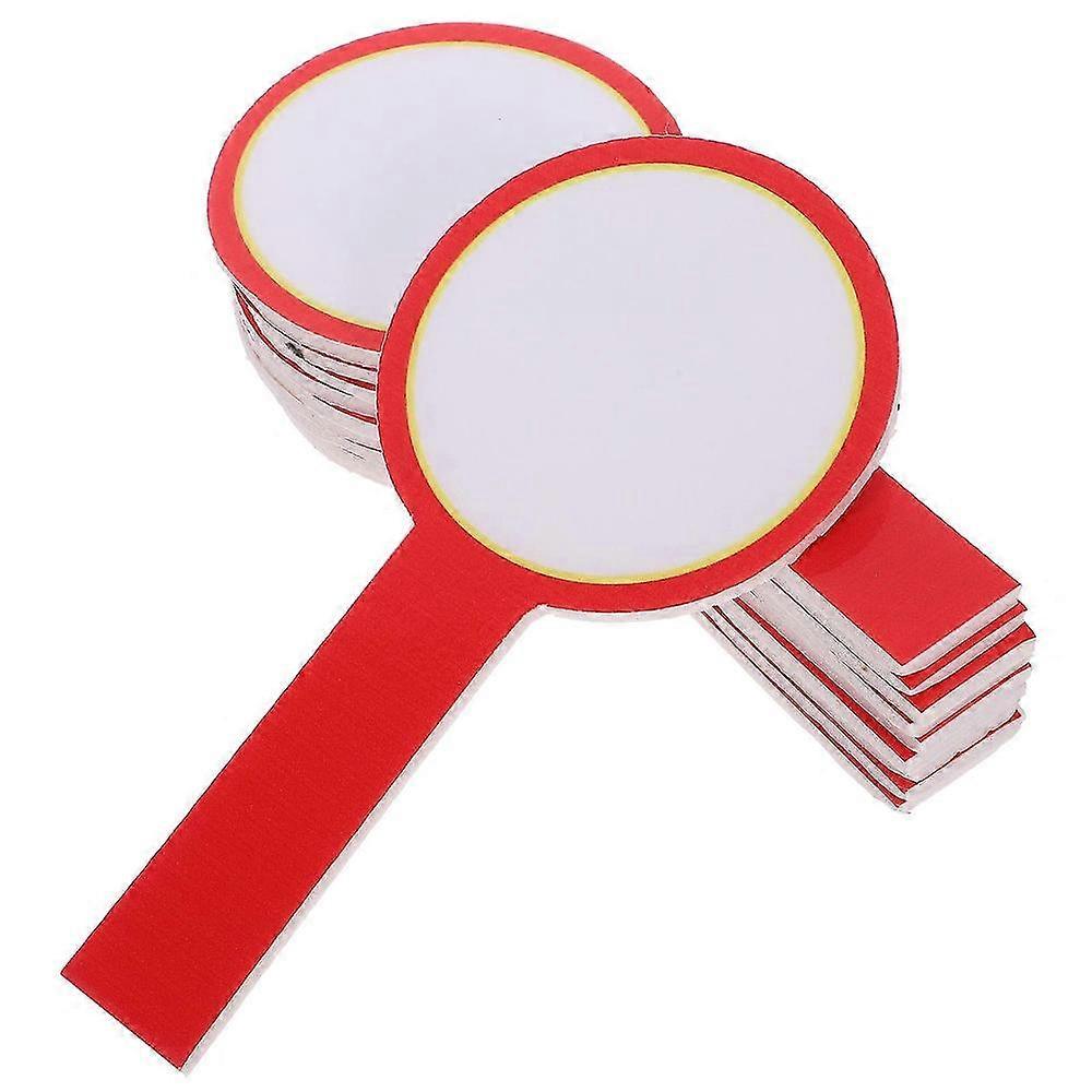 Handheld Dry Erase Blank Scoreboard Paddle, Writable, 10pcs