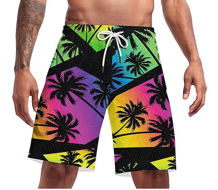 New Seaside Beach Shorts Coconut Tree Creative 3d Digital Printing Beach Pants For Men