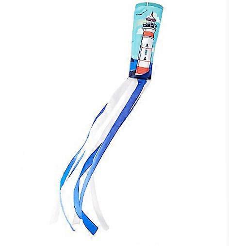 Coastal Lighthouse Windsock(1pcs, blue)