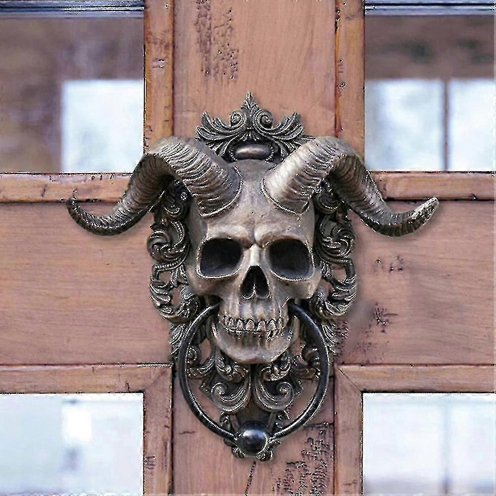 Sheep Skull Resin Door Knocker