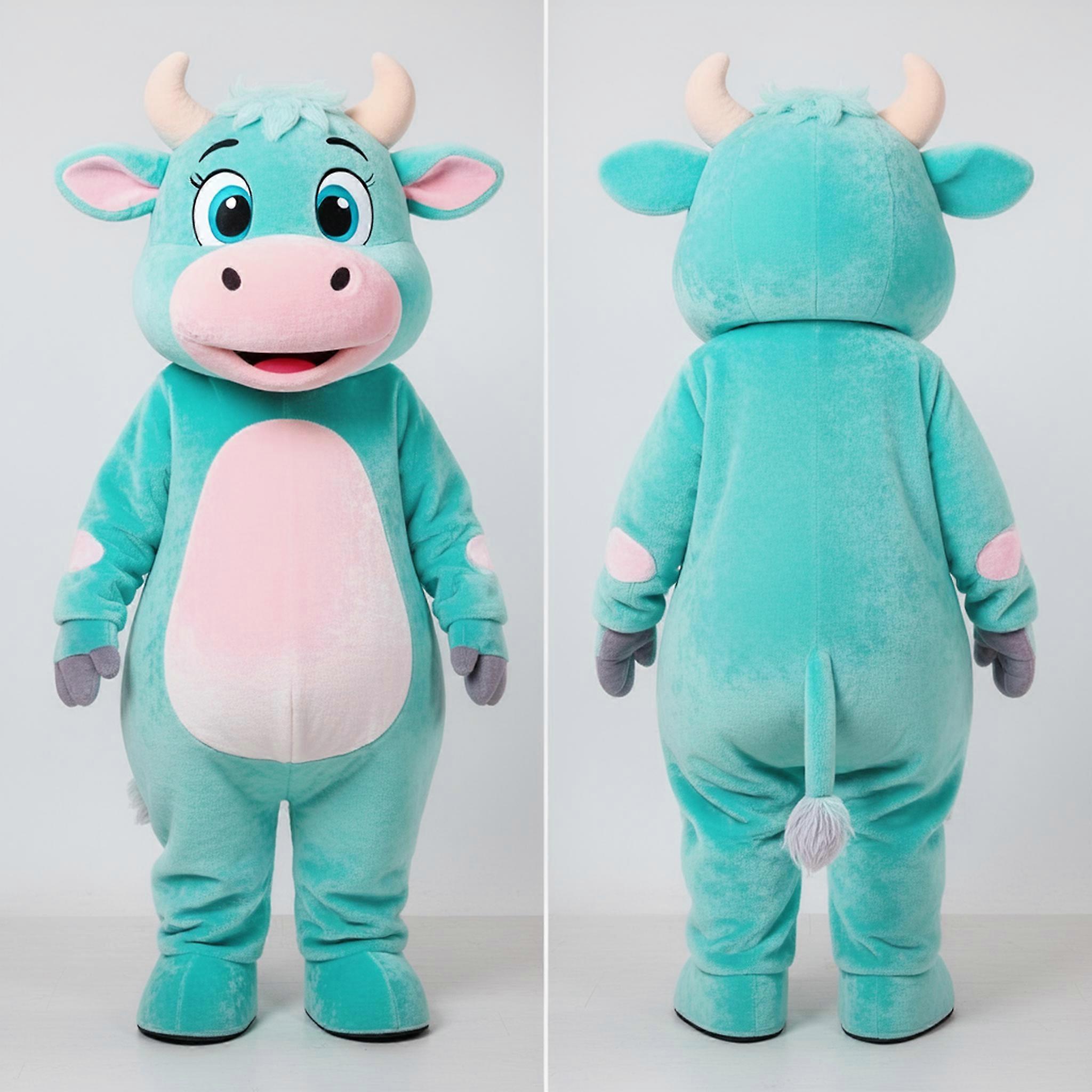 MASTICOT Turquoise Soft Cow Mascot