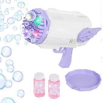 Bubble Gun for Kids with Colorful Lights and Thousands Bubble Output, Automatic Bubble Blower Toy for Outdoor Party Fun