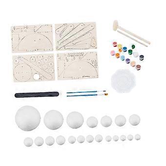 Set di modelli del sistema solare fai-da-te - Giocattolo per l'illuminazione e l'apprendimento della prima infanzia