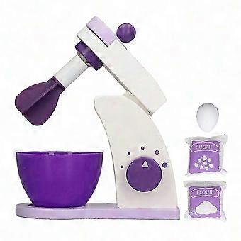 Frullatore giocattolo in legno per bambini: un set da cucina realistico che unisce apprendimento e divertimento, perfetto per il gioco di ruolo.