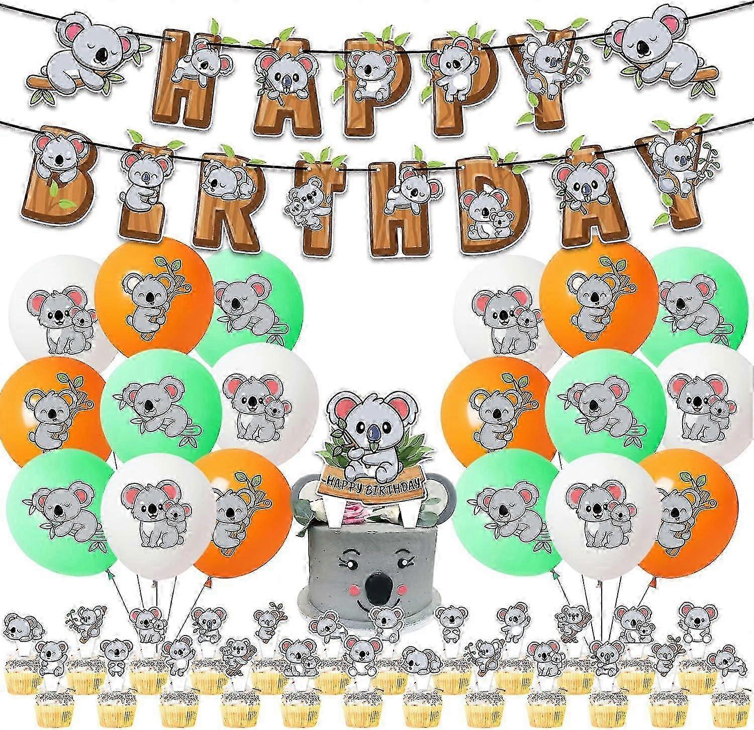 Koala Birthday Decorations Set