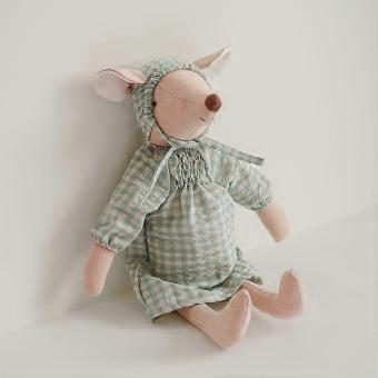 Danish Nordic Style Handmade Little Mouse Plush Toy, Soft Cloth Rag Doll for Room Decor, Photography Props, Birthday or Christmas Gift