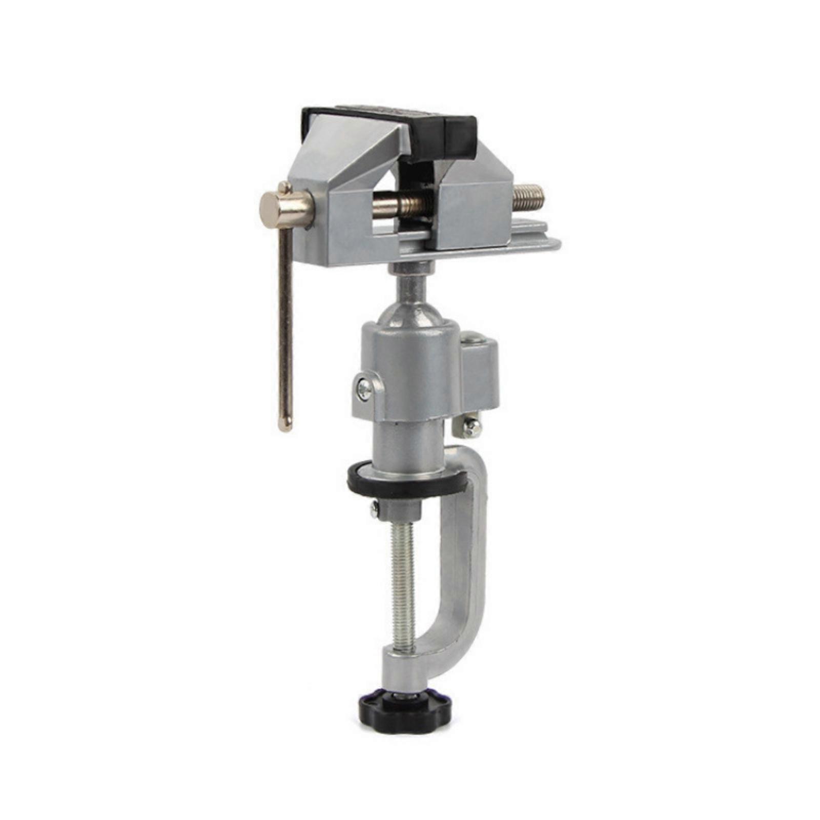 Bench Clamp Vise with Stand Rotatable Tool Compact for Hobbyists
