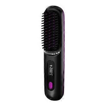 Cordless Hair Straightener Brush with Smart Touch Control, 3 Heat Modes, Rechargeable and Travel Friendly