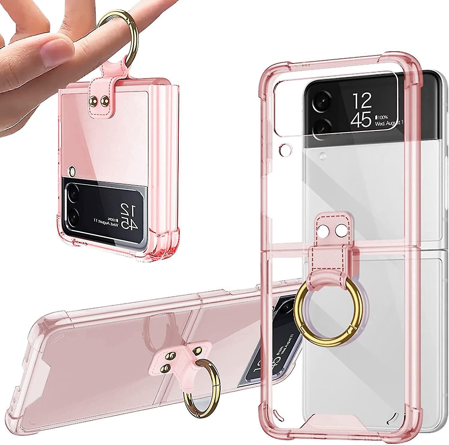 Clear Case Compatible With Samsung Galaxy Z Flip 3 With Ring