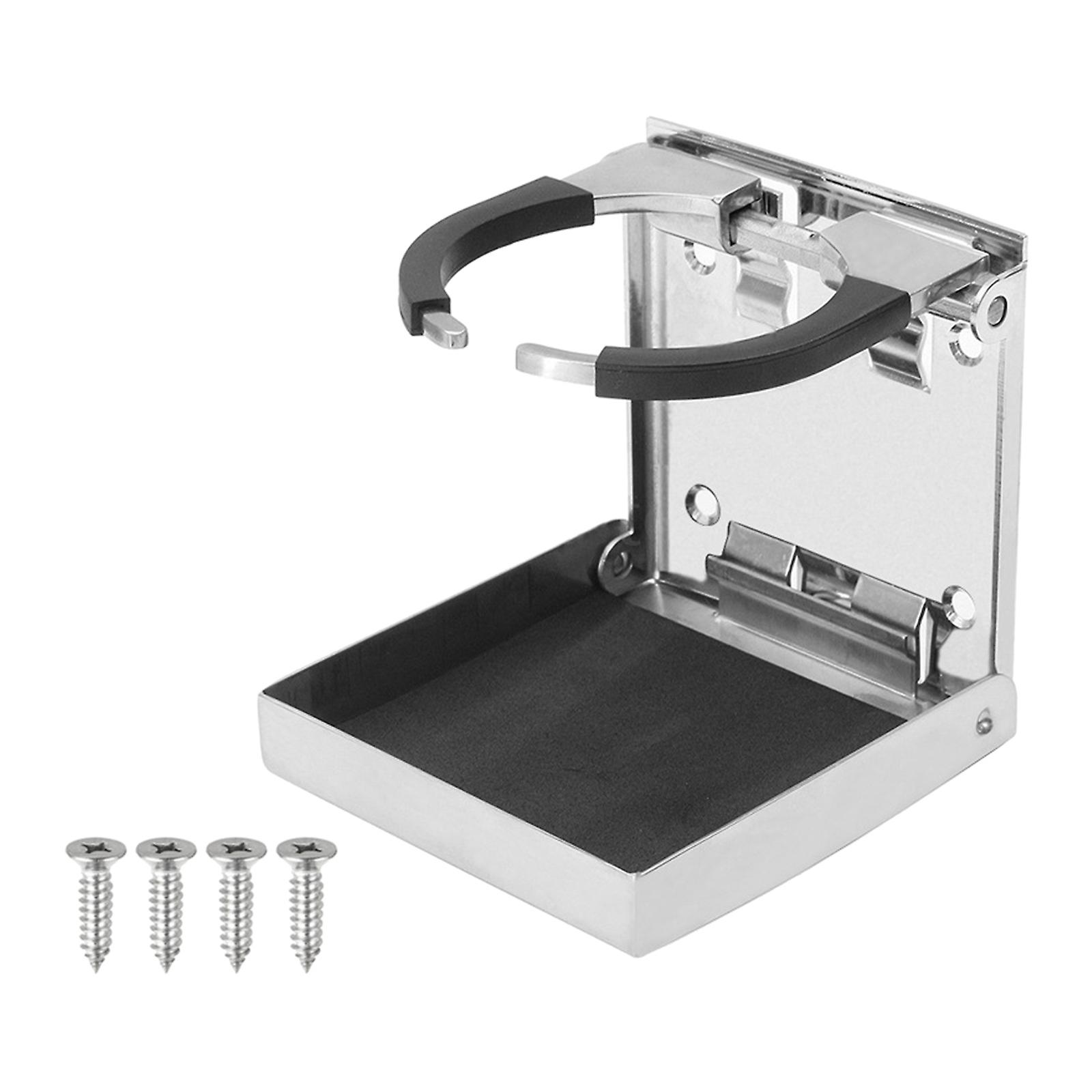 Edelstahl Getränkeflasche Ständer Home Auto RV Klappbare Getränkehalter Halterung