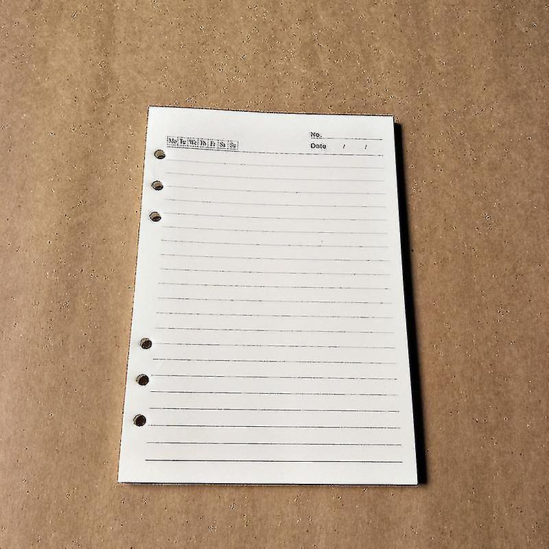 A6 Refill Paper,80 Pages A6 Loose Leaf Paper 6 Hole Notebook Refills