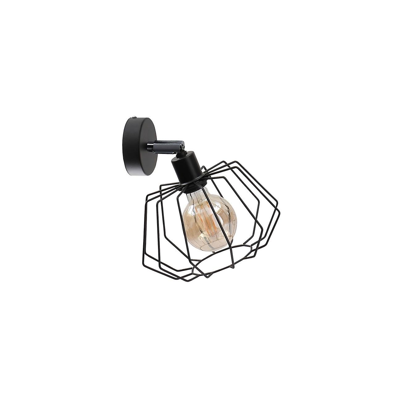 Luna Wall Lamp Black, 25cm, 1x E27