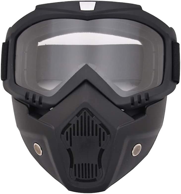 Modular Mask, Removable Goggles, Motorcycle, Helmet, Protective Mask, Mask, Shield