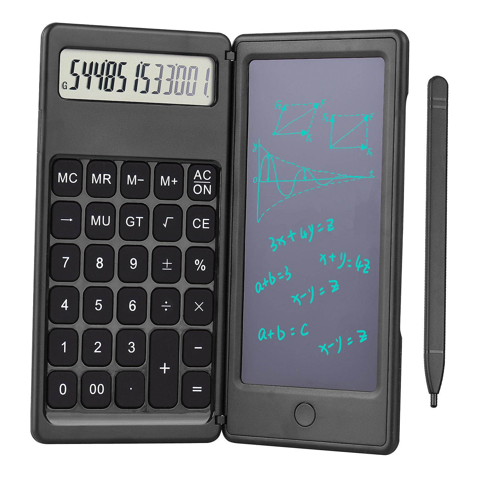 Foldable Calculator & 6 Inch Lcd Writing Tablet Digital Drawing Pad