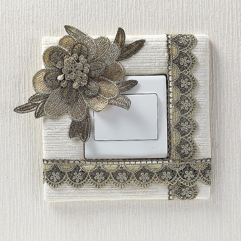 Square Plastic Surround Light Switch Wall Switch Stickers for Home Decoration