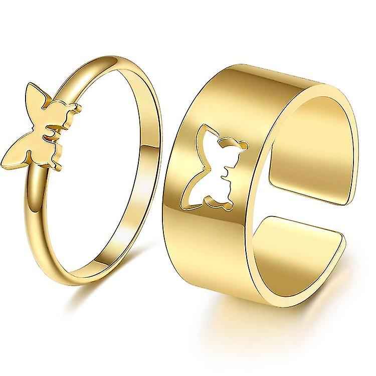 Couple Rings Couples Romantic Butterfly Love Couples Jewelry Gifts