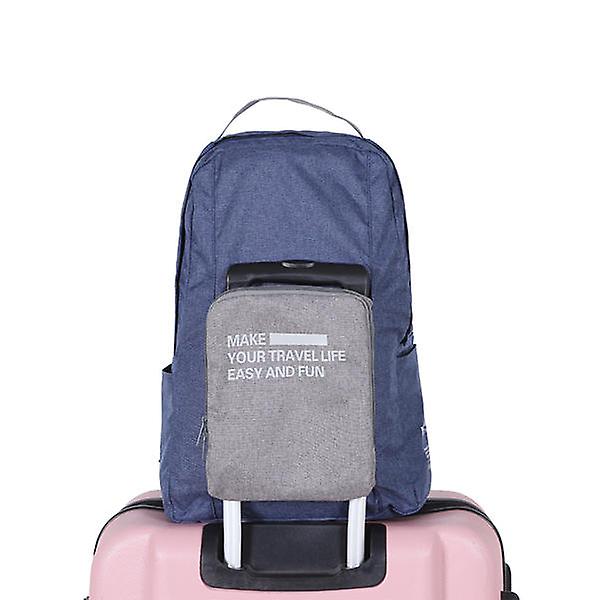 Compact Folding Travel Backpack & Suitcase Organizer - Durable Polyester Storage Bag
