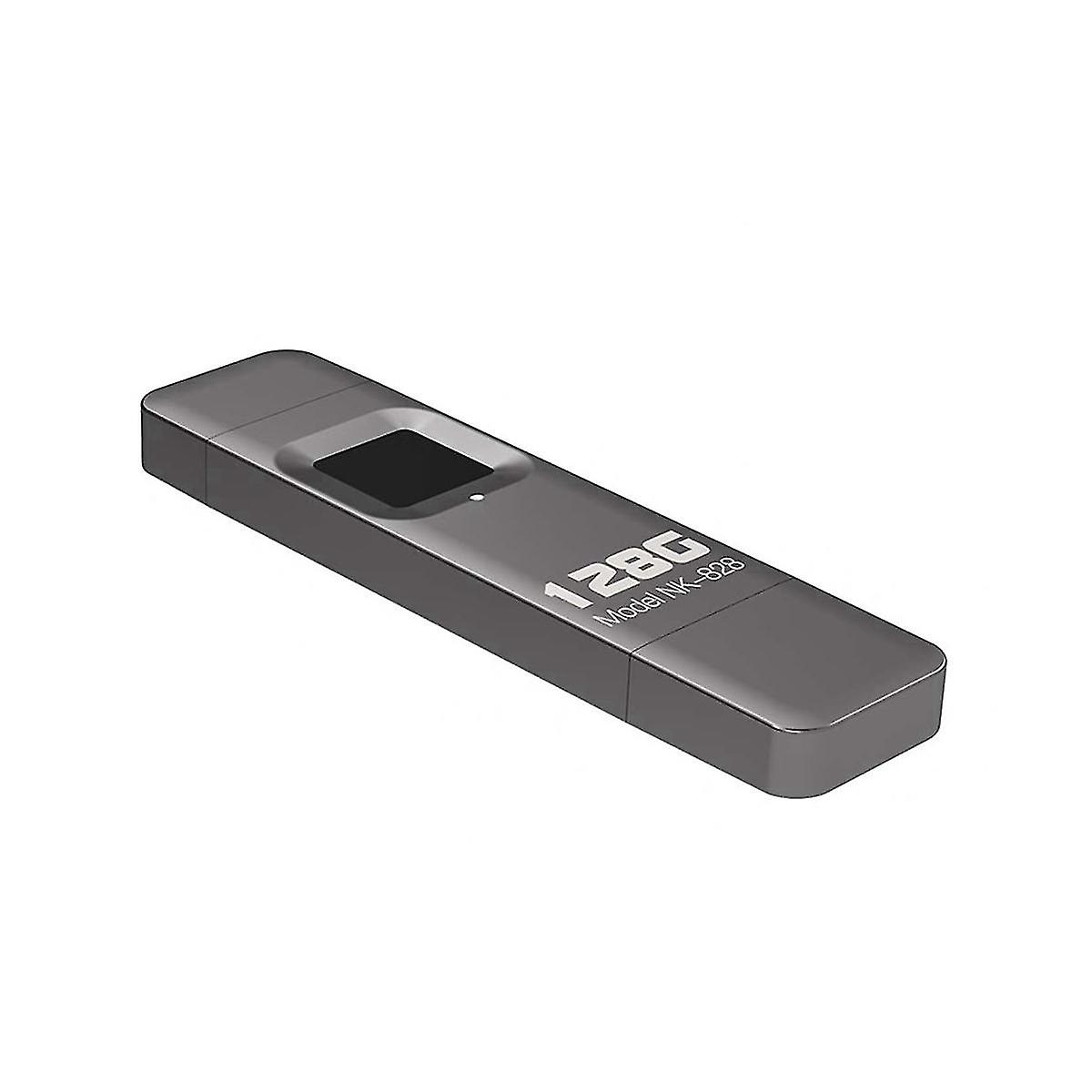 Fingerprint Encrypted U Disk Mobile Phone Computer Dual-use High-speed Transmission Flash Memory 12