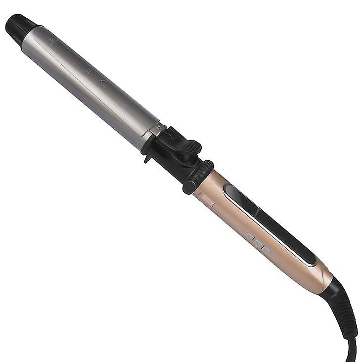 Eu Plug 19mm Professional Rotating Curling Iron Nano Titanium Curler With Digital Lcd Az14004