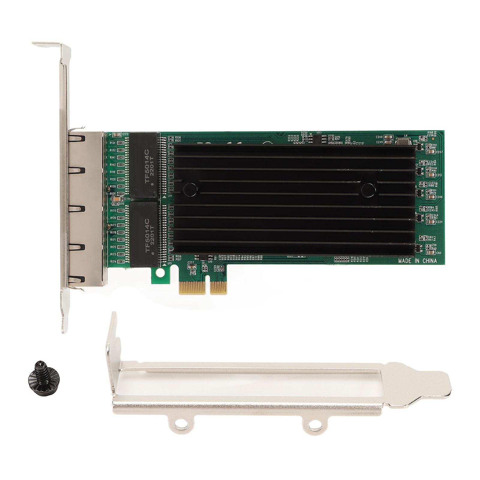 Adattatore di rete PCIe 4 porte 10 100 1000Mbps Base T PCI Express Gigabit Ethernet Scheda di rete RJ45 Lan