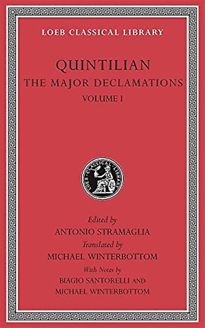 The Major Declamations Volume I by Quintilian Paperback Book