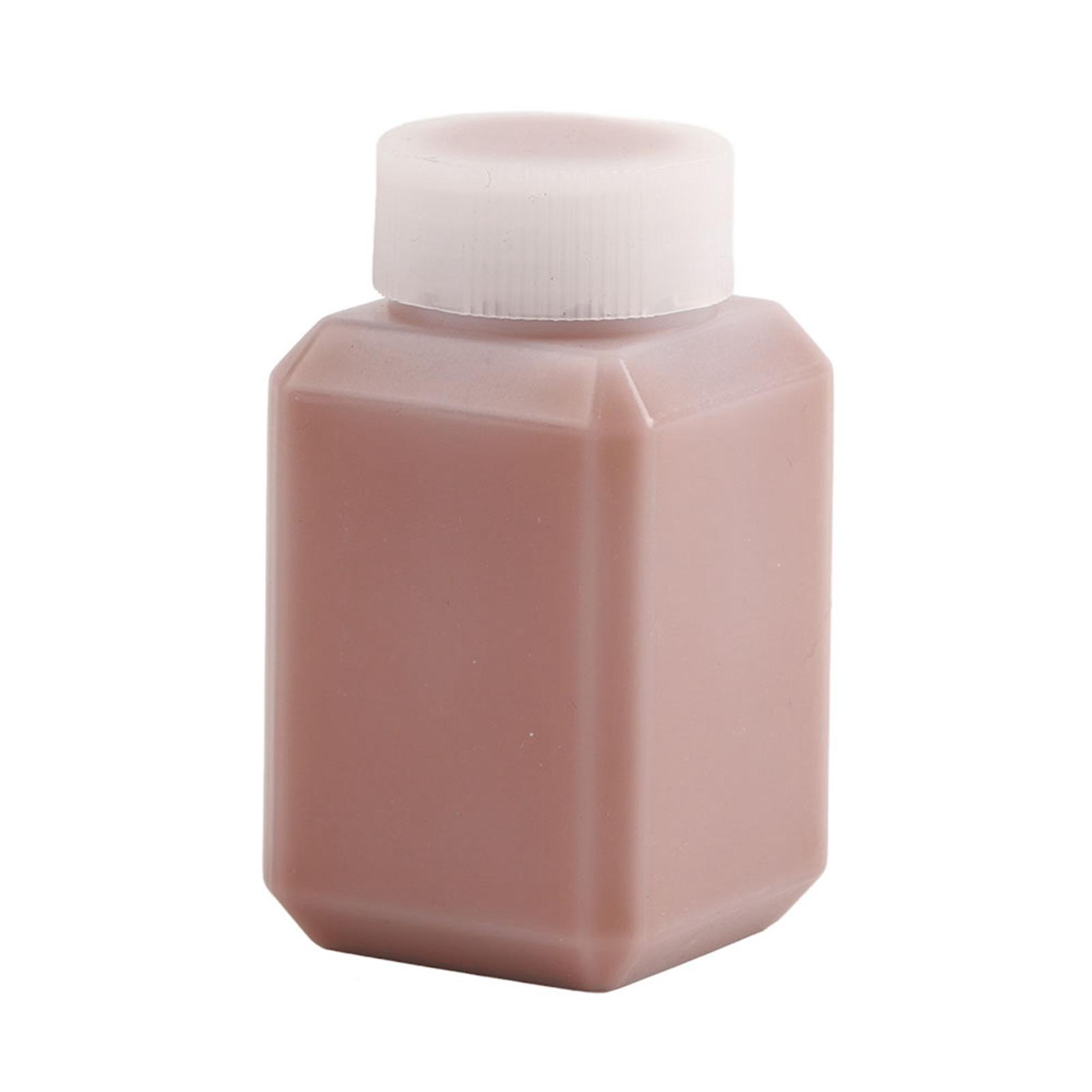 60ml Leather Border Oil Plastic Bottle DIY Craft Manual Leather Edge Sealing Tool(Coffee)