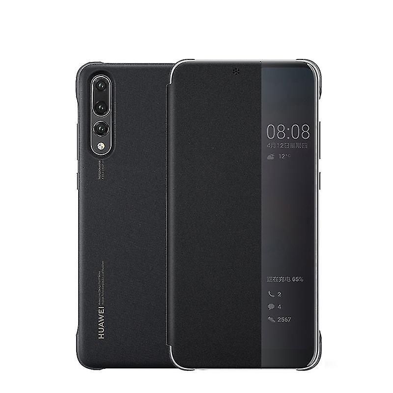 Leather Huawei P20 Lite Smart View Flip Cover For Huawei P20 P30