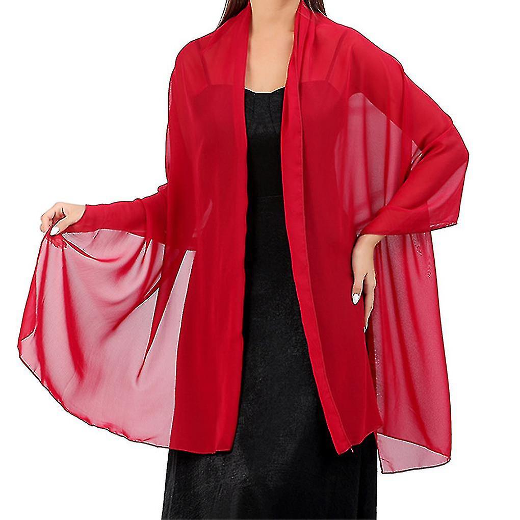 Chiffon sjal Lett Bryllup skjerf Wraps Capes Party dekorasjon A-YUHAO