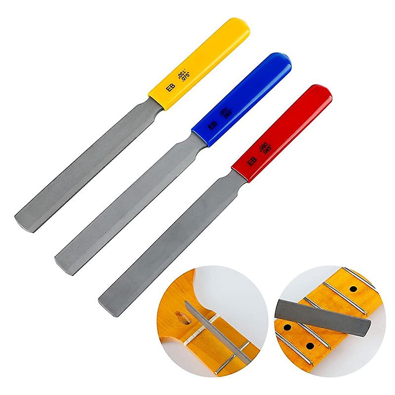 Bass Nut File Set, Carbon Steel Fret File, Guitar Repairing And Instrument Modifying Tools For Guitars,bass