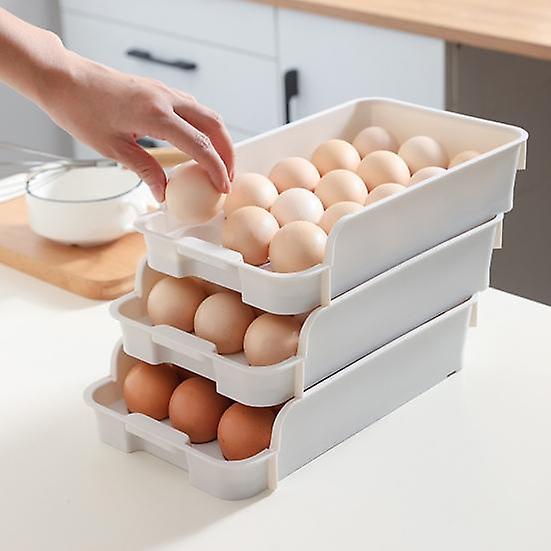 Egg Tray 15 Grids Storage Plastic Convenient Shatterproof Duck Eggs for Home