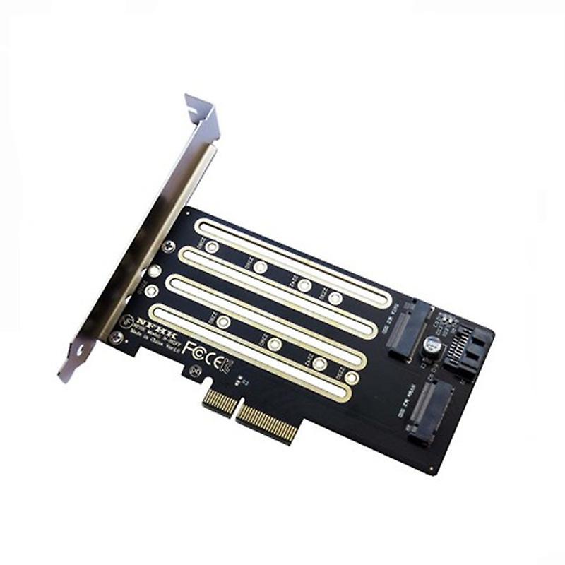 PCIe X4 Adapter Card For NVME SATA M.2 NGFF SSD Dual Purpose Hard Drive