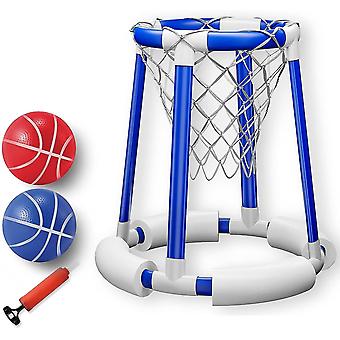 Pool Basketball Hoop,swimming Pool For Kids & Adults,great Choice In Summer Water Play,include 2 Balls And 1 Pump