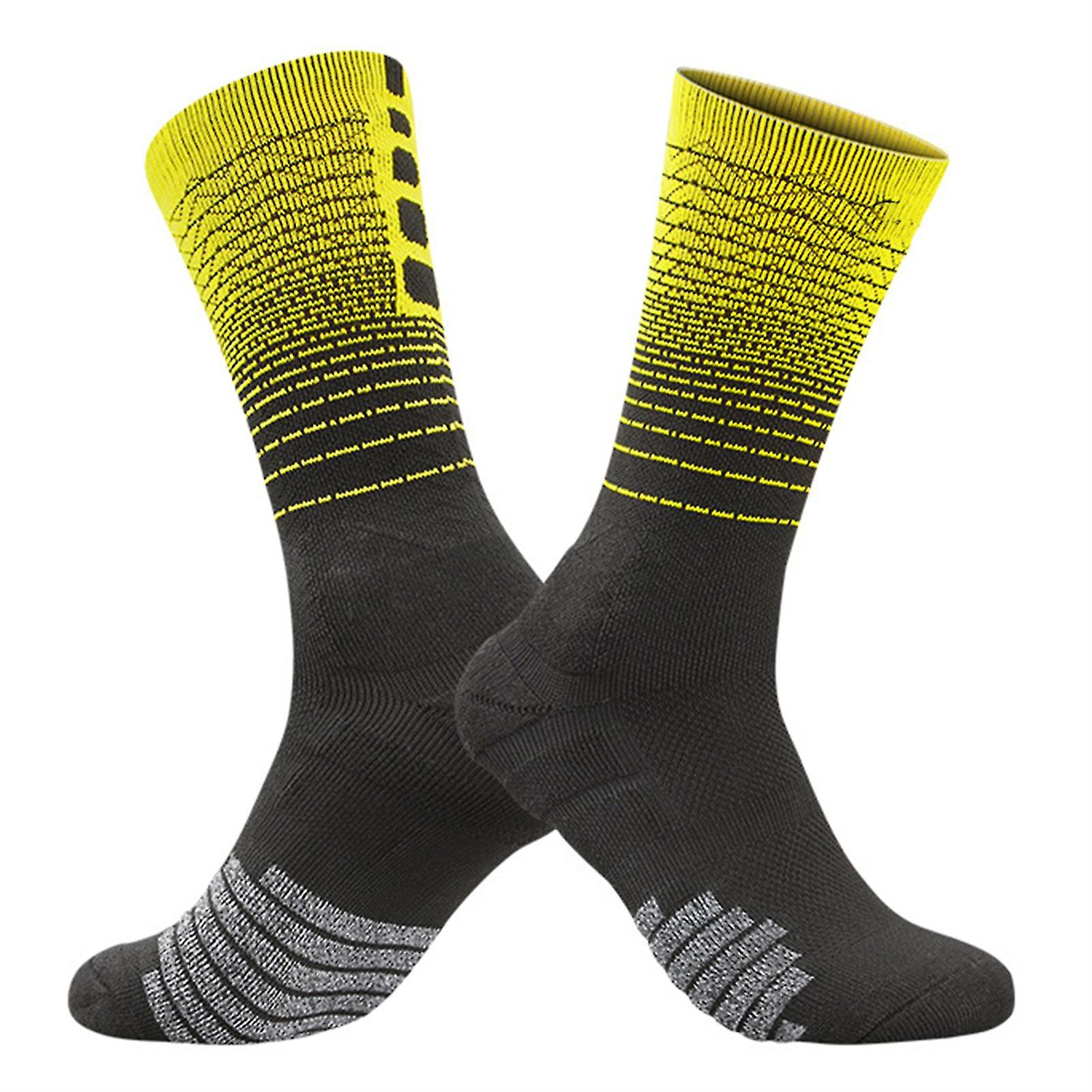 Men's Athletic Socks Cushioned Crew Moisture Control Soft For Hiking Running